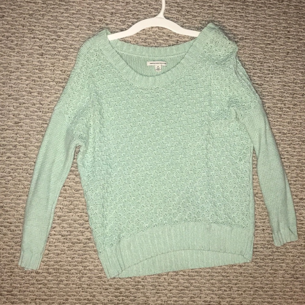 Mint green sweater